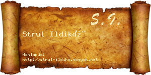 Strul Ildikó névjegykártya